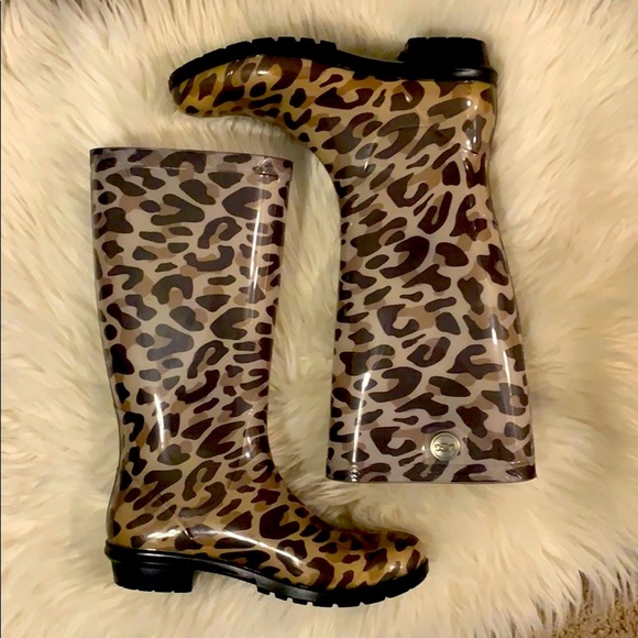 UGG Shoes - Ugg Cheetah Print Rain Boots